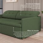 Sofá Retrátil E Reclinável 3 Lugares 220cm Dália Cabecasa Mad