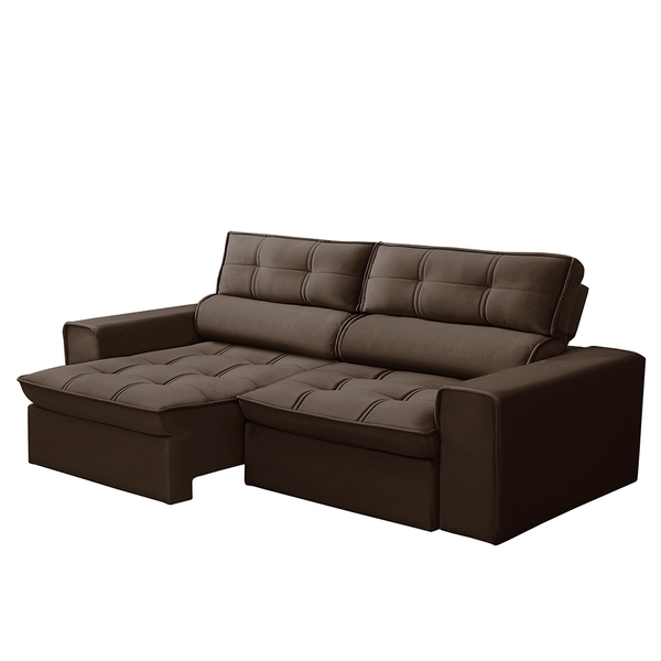 Sofá Retrátil E Reclinável 3 Lugares 220cm Welton Veludo Marr