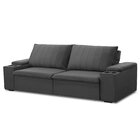 Sofá Retrátil E Reclinável 3 Lugares 225cm Com Porta Copos Ba