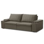 Sofá Retrátil E Reclinável 3 Lugares 225cm Com Porta Copos Ba