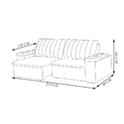 Sofá Retrátil E Reclinável 3 Lugares 225cm Kent Porta Copos N