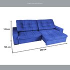 Sofá Retrátil E Reclinável 3 Lugares 230 Cm Turim Duplo Molej