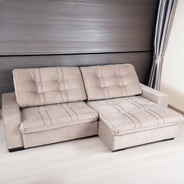 Sofá Retrátil E Reclinável 3 Lugares 230 Cm Turimduplo Molejo