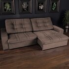 Sofá Retrátil E Reclinável 3 Lugares 230 Cm Turimduplo Molejo