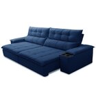 Sofá Retrátil E Reclinável 3 Lugares 230cm Com Porta Copos E