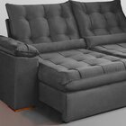 Sofá Retrátil E Reclinável 3 Lugares 230cm Dubai Cinza