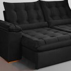 Sofá Retrátil E Reclinável 3 Lugares 230cm Dubai Preto