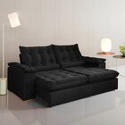 Sofá Retrátil E Reclinável 3 Lugares 230cm Dubai Preto