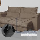 Sofá Retrátil E Reclinável 3 Lugares 230cm Italia Bege