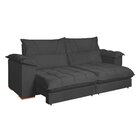 Sofá Retrátil E Reclinável 3 Lugares 230cm Italia Cinza