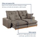 Sofá Retrátil E Reclinável 3 Lugares 230cm Kioto Bege