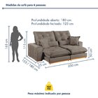 Sofá Retrátil E Reclinável 3 Lugares 230cm Kioto Bege