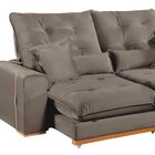 Sofá Retrátil E Reclinável 3 Lugares 230cm Kioto Bege