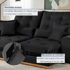 Sofá Retrátil E Reclinável 3 Lugares 230cm Kioto Preto