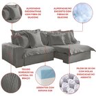 Sofá Retrátil E Reclinável 3 Lugares 230cm Linho Zeus Yescasa