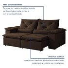 Sofá Retrátil E Reclinável 3 Lugares 230cm Londres Yescasa Ma