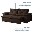 Sofá Retrátil E Reclinável 3 Lugares 230cm Londres Yescasa Ma