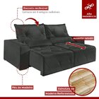 Sofá Retrátil E Reclinável 3 Lugares 230cm Max Plus Suede/cin