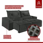 Sofá Retrátil E Reclinável 3 Lugares 230cm Max Plus Suede/cin