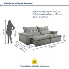 Sofá Retrátil E Reclinável 3 Lugares 230cm Ouro Preto  Veludo