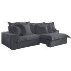 Sofá Retrátil E Reclinável 3 Lugares 230cm Veludo Zeus Yescas