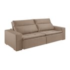 Sofá Retrátil E Reclinável 3 Lugares 230cm Veneza  Bege