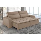Sofá Retrátil E Reclinável 3 Lugares 230cm Veneza  Bege
