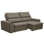 Sofá Retrátil E Reclinável 3 Lugares 230cm Zoho Porta Copos N