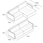Sofá Retrátil E Reclinável 3 Lugares 232cm Home  Bege/cinza C