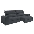 Sofá Retrátil E Reclinável 3 Lugares 235cm Barcelona Grafite