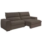 Sofá Retrátil E Reclinável 3 Lugares 235cm Barcelona Marrom