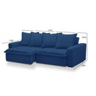 Sofá Retrátil E Reclinável 3 Lugares 235cm Molas Espirais E M