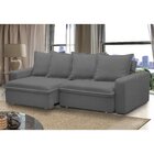 Sofá Retrátil E Reclinável 3 Lugares 235cm Molas Espirais E M