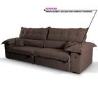 Sofá Retrátil E Reclinável 3 Lugares 240cm Boucle Ravena Marr