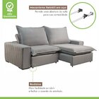 Sofá Retrátil E Reclinável 3 Lugares 240cm Molas Ensacadas Ur