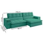 Sofa Retratil E Reclinavel 3 Lugares 246 Cm Eldorado Sl 953 V