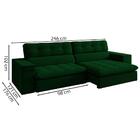 Sofa Retratil E Reclinavel 3 Lugares 246 Cm Eldorado Sl 953 V