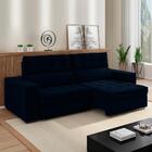 Sofa Retratil E Reclinavel 3 Lugares 246 Cm Evidence Veludo M
