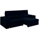 Sofa Retratil E Reclinavel 3 Lugares 246 Cm Evidence Veludo M