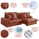 Sofá Retrátil E Reclinável 3 Lugares 250cm Corino Zeus Yescas