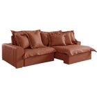 Sofá Retrátil E Reclinável 3 Lugares 250cm Corino Zeus Yescas