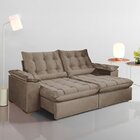 Sofá Retrátil E Reclinável 3 Lugares 250cm Dubai Bege