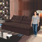 Sofá Retrátil E Reclinável 3 Lugares 250cm Espuma D28 Agatha