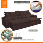 Sofá Retrátil E Reclinável 3 Lugares 250cm Espuma D28 Agatha