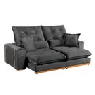 Sofá Retrátil E Reclinável 3 Lugares 250cm Kioto Cinza