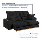 Sofá Retrátil E Reclinável 3 Lugares 250cm Kioto Preto