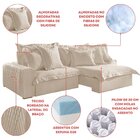 Sofá Retrátil E Reclinável 3 Lugares 250cm Linho Zeus Yescasa