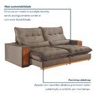 Sofá Retrátil E Reclinável 3 Lugares 250cm Santorini Bege