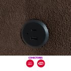 Sofá Retrátil E Reclinável 3 Lugares 260cm Boucle Ravena Marr