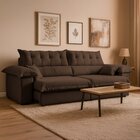 Sofá Retrátil E Reclinável 3 Lugares 260cm Boucle Ravena Marr